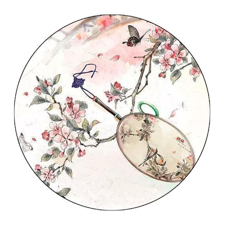 十里春风不如手绘一把桃花扇——零基础手绘团扇